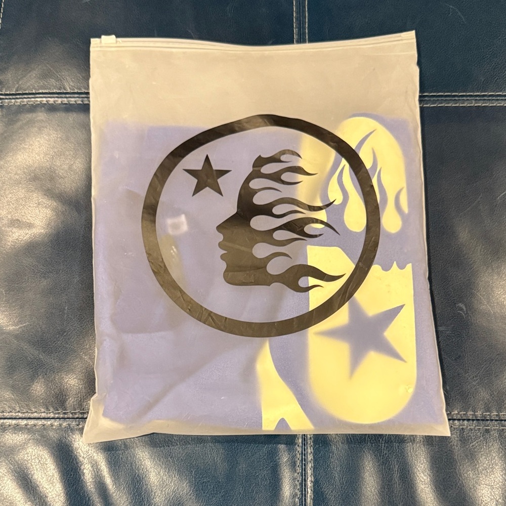 Dead stock Hellstar Graphic Print T-Shirt in Blue and Yellow BRAND NEW